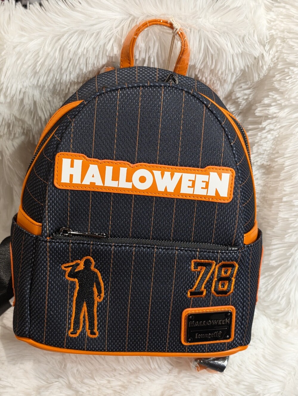 NWT Loungefly Halloween Michael Myers Jersy Mini Backpack - 2024 Compass Intl
